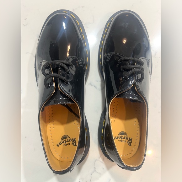 Dr. Martens Women’s SZ.8 Black  Patent Leather 1461  Oxford 3 Eye Shoes New - Picture 12 of 14